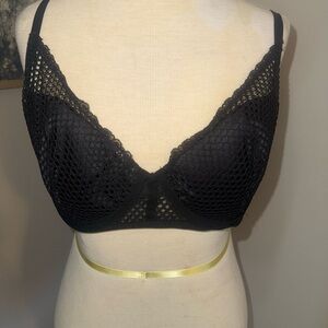 Victoria's Secret Black Mesh Bra